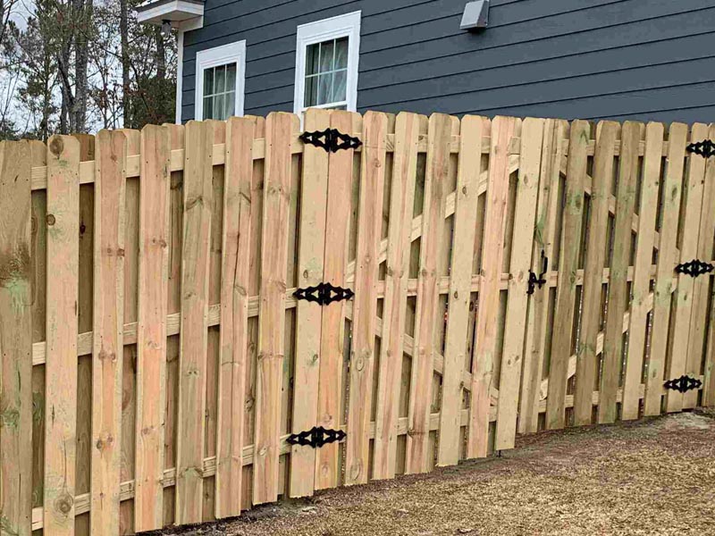 Wood fence Georgetown Savannah Georgia