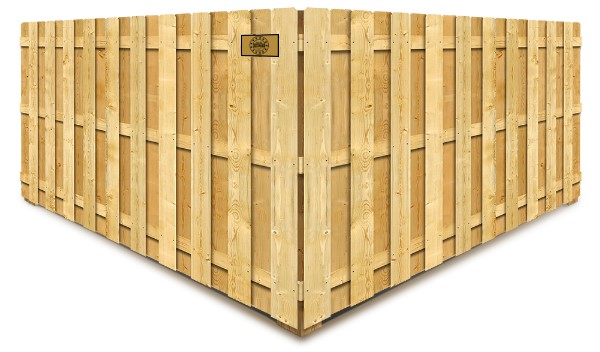 Meldrim GA Shadowbox style wood fence